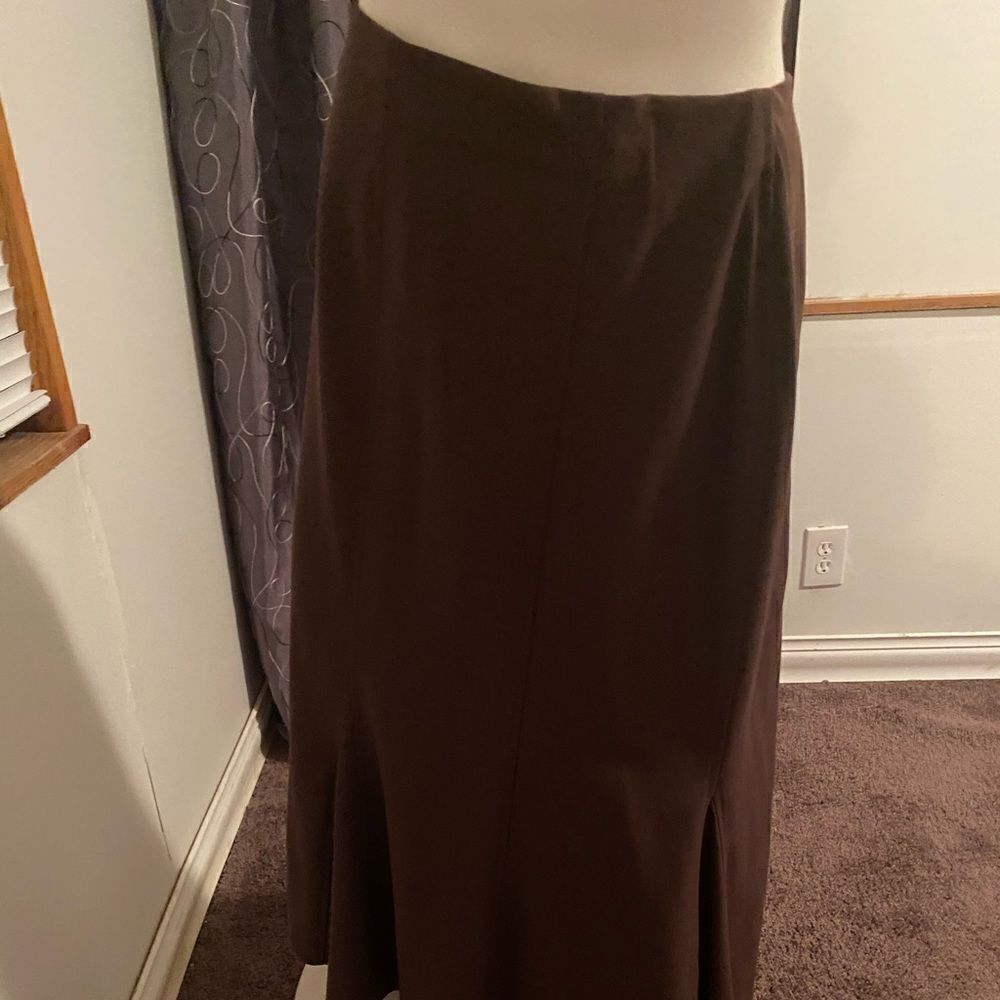 Ashley Stewart Brown Fit and Flare skirt, size 18